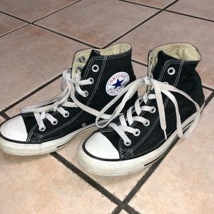 Black and White Authentic High Top Converse